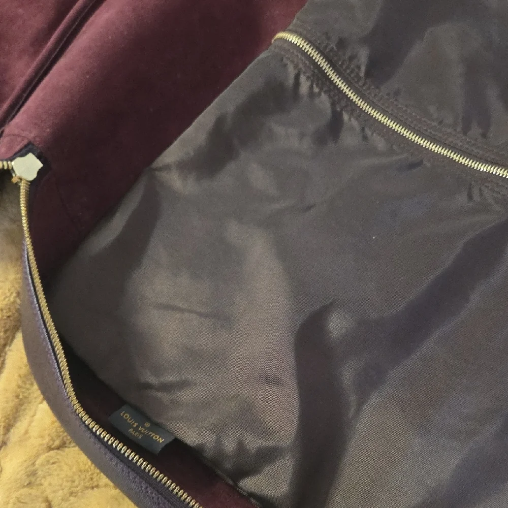 Louis Vuitton Helanga Taiga Luggage with garment bag